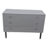 Commode en bois peint