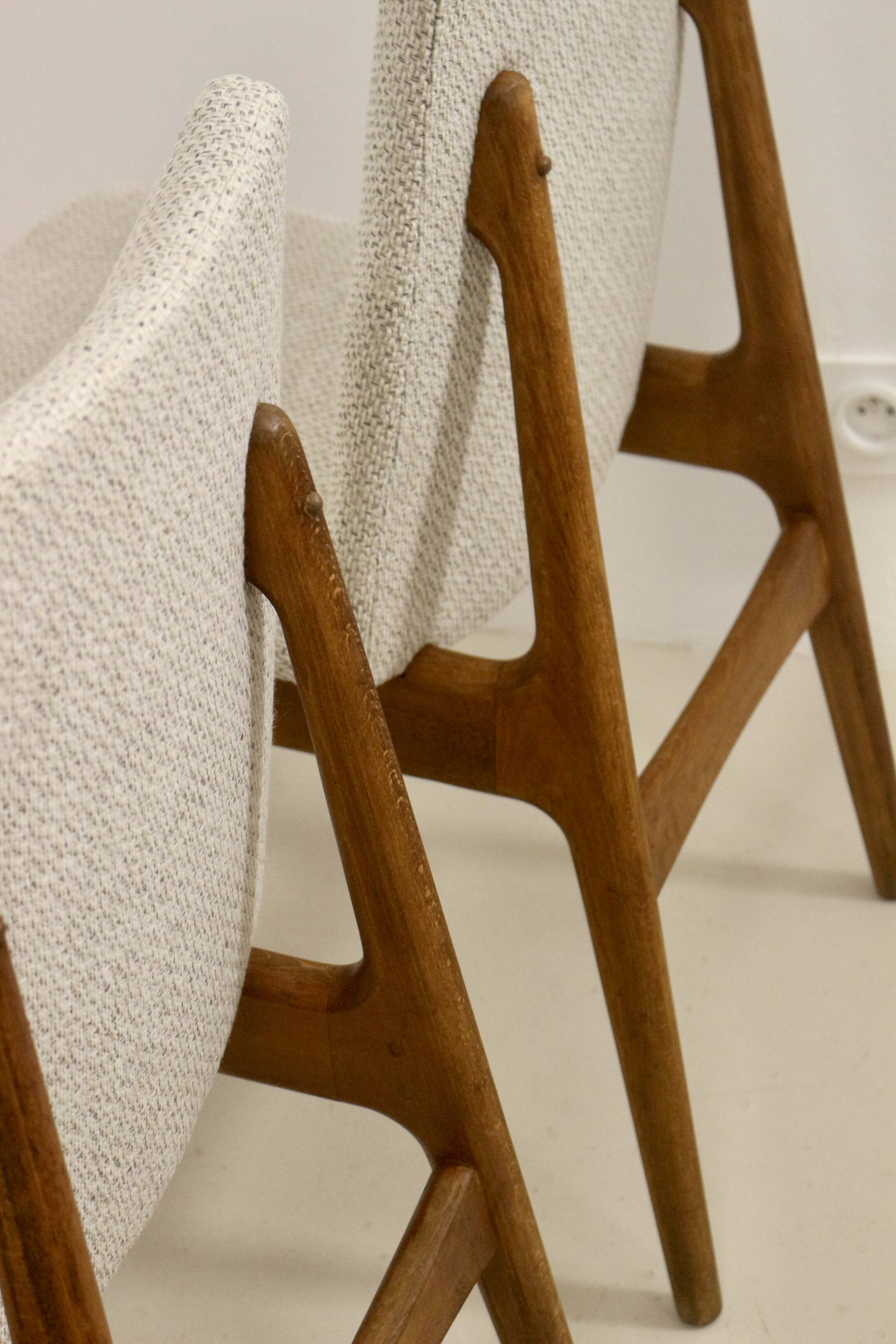 Lot 3 chaises scandinave année 60 en hêtres ref Jack