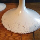 Pair of 1970s tulip stools in velvet