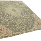 Handmade Vintage Decorative Large Area Beige Rug  236x333cm