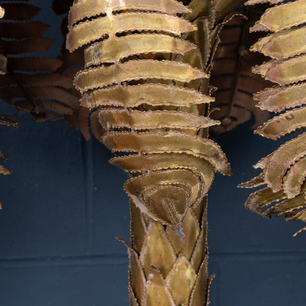 Lampadaire en palmier francaise du xxe siecle, christian techoueyres pour maison jansen
