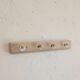 Vintage coat rack / hooks solid oak cottage style