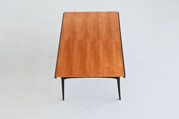 Table à manger Alfred Hendrickx T4 en hêtre Belform Belgique 1958