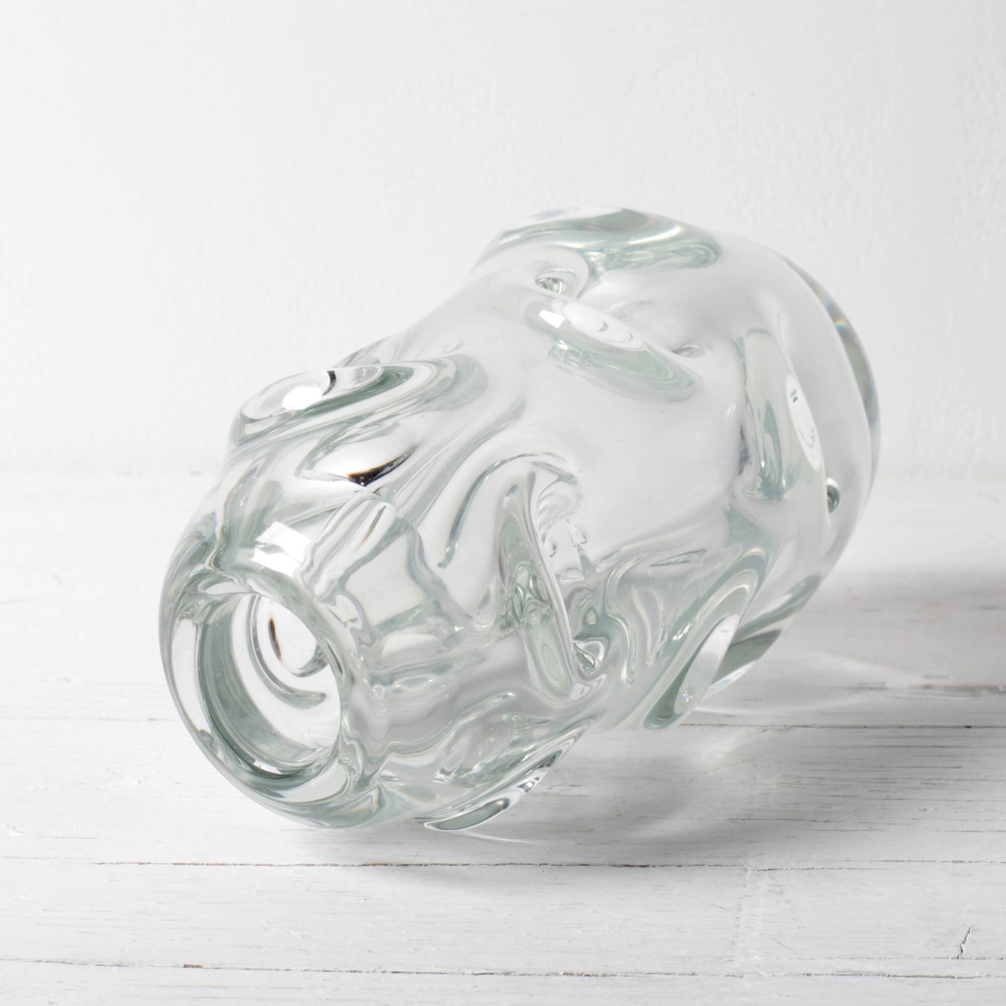 Vase en cristal / Börne Augustsson / Åseda glasbruk / Suède / années 1940