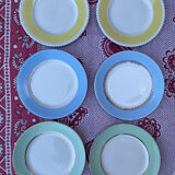 Vintage mismatched plates