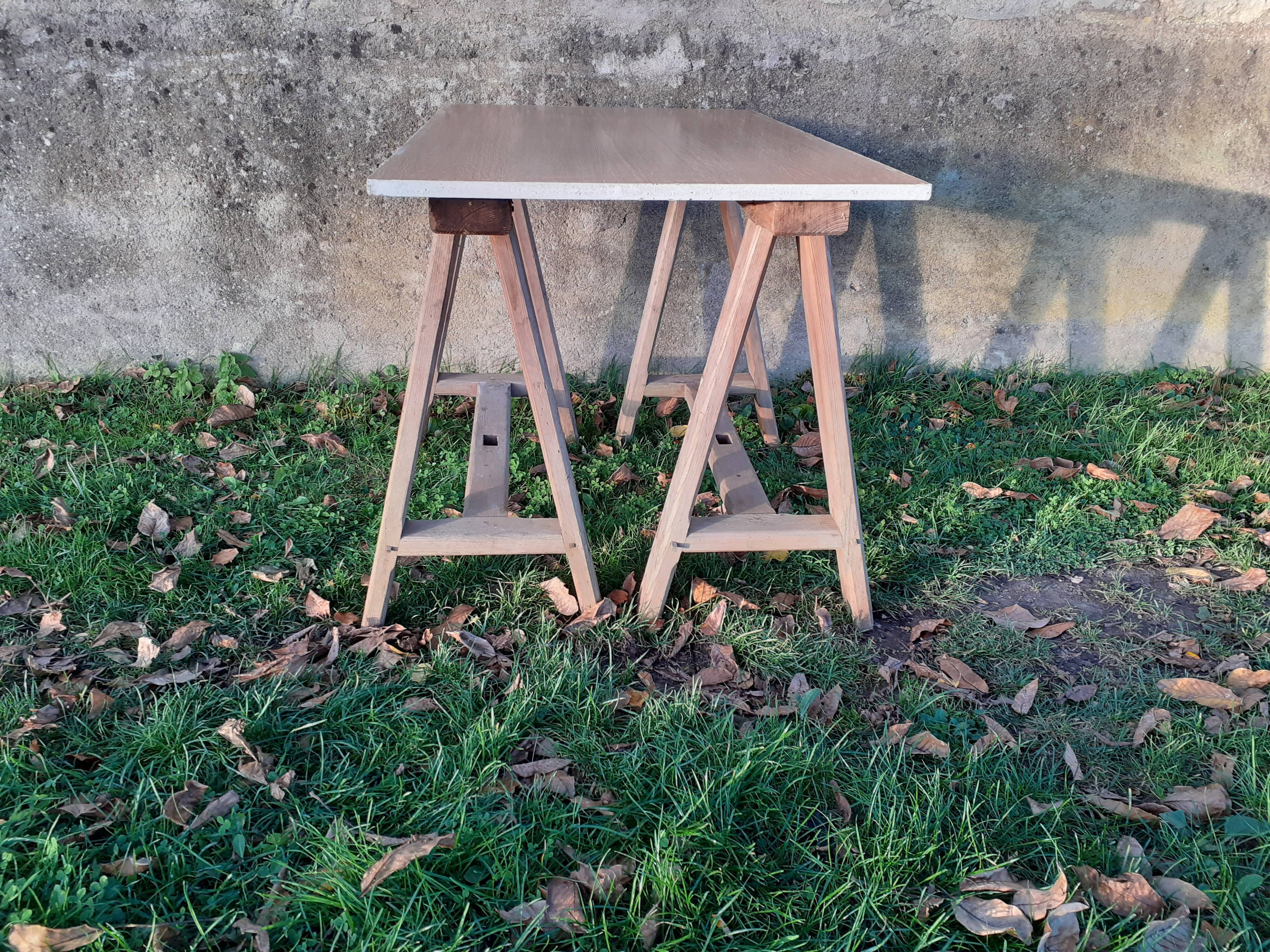 Vintage trestle desk