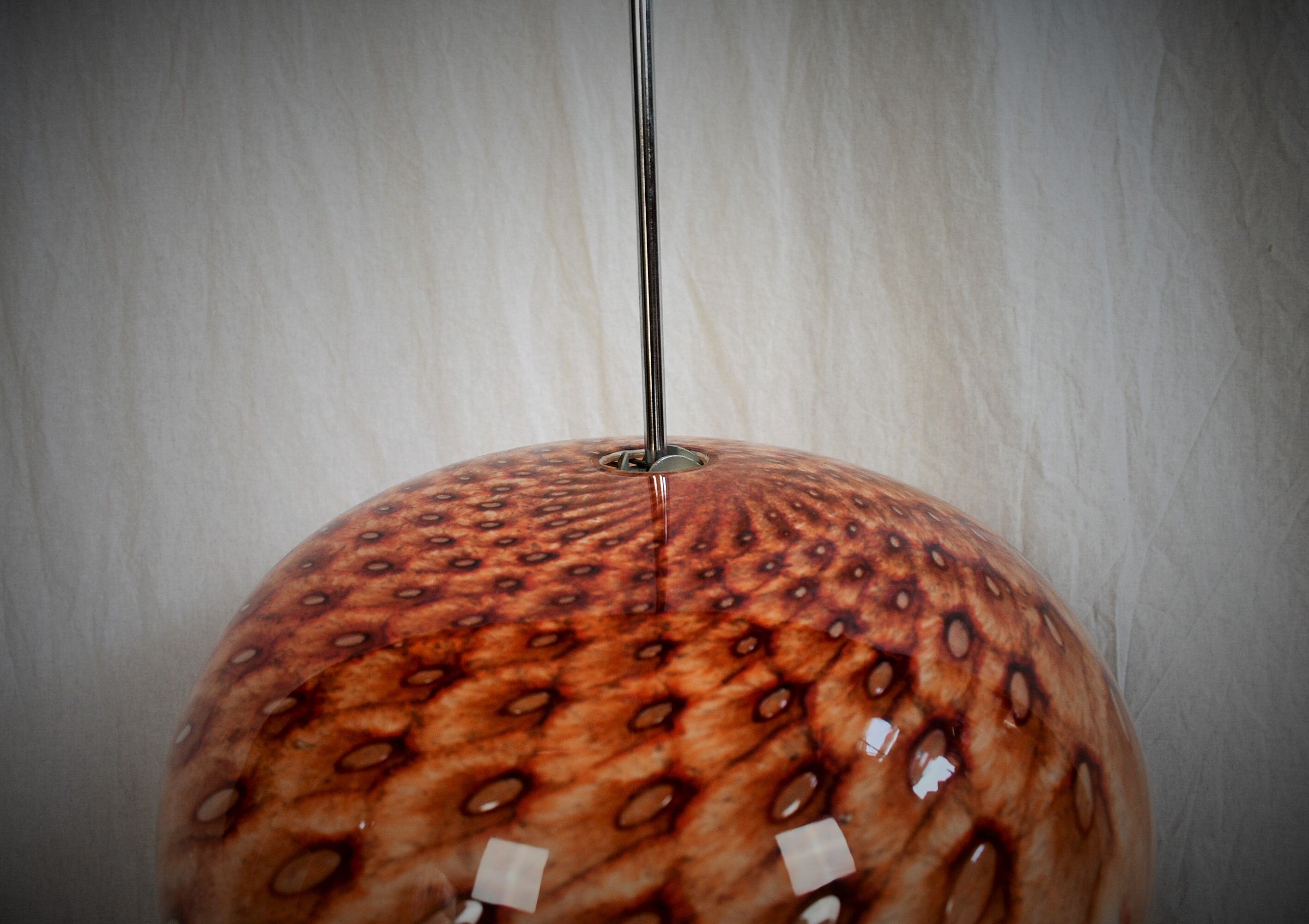 Mid-Century Glass Pendant, 1960's, Germany