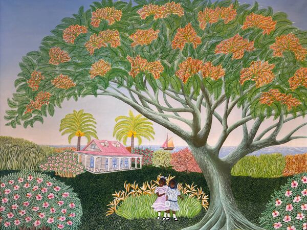 Enfants au jardin école du XXEME siècle