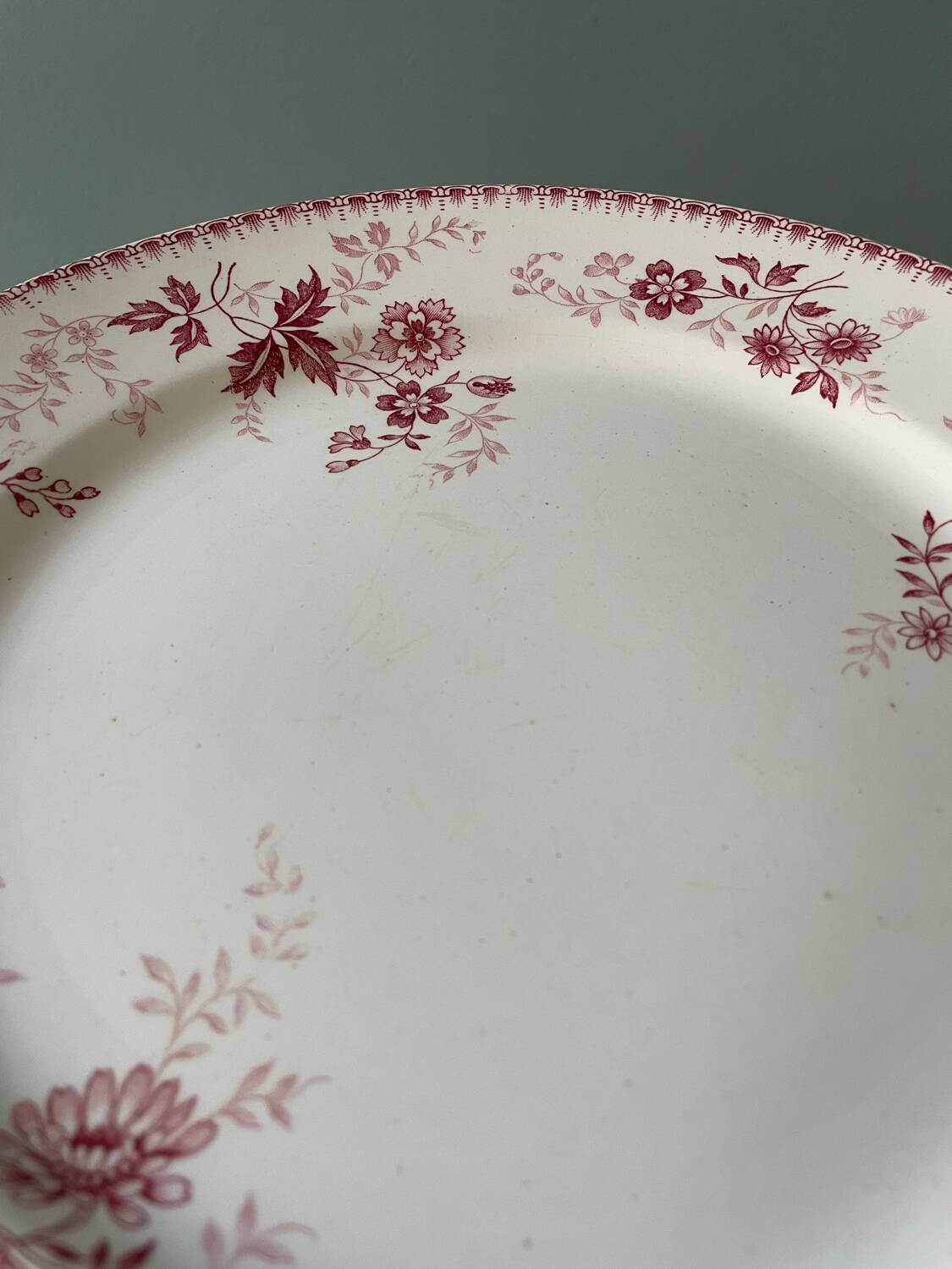 Series of 10 flat plates Terre de Fer Poincelet-Masquelier
