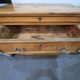 Grande commode en sapin style Louis philippe