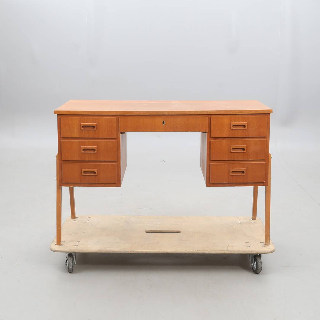 Bureau vintage Scandinave en teck 1960 Suède
