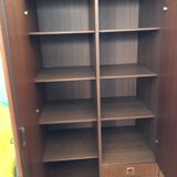 1960 plating chrome legs teak Cabinet