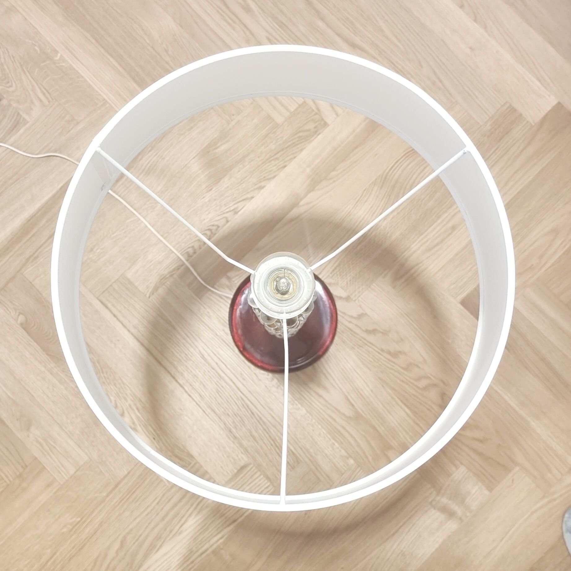 Lampadaire scandinave en verre cristal du milieu du siècle par carl fagerlund pour orrefors, suède, années 1960