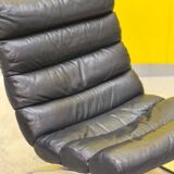 COR "Sinus" Cantilever Lounge Chair – Black Leather & Steel (1976)