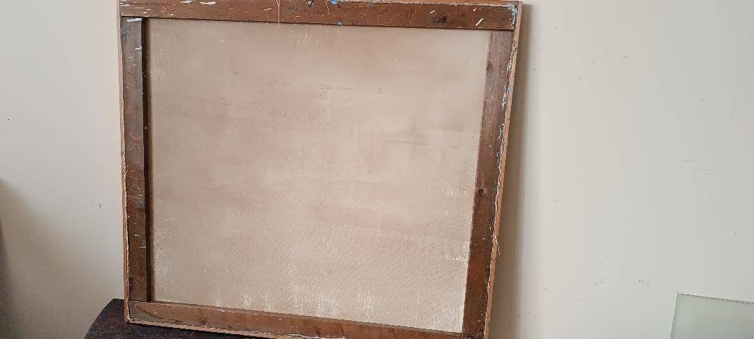 Abstract painting by Maurizio Bini (1940), signed and dated 1972