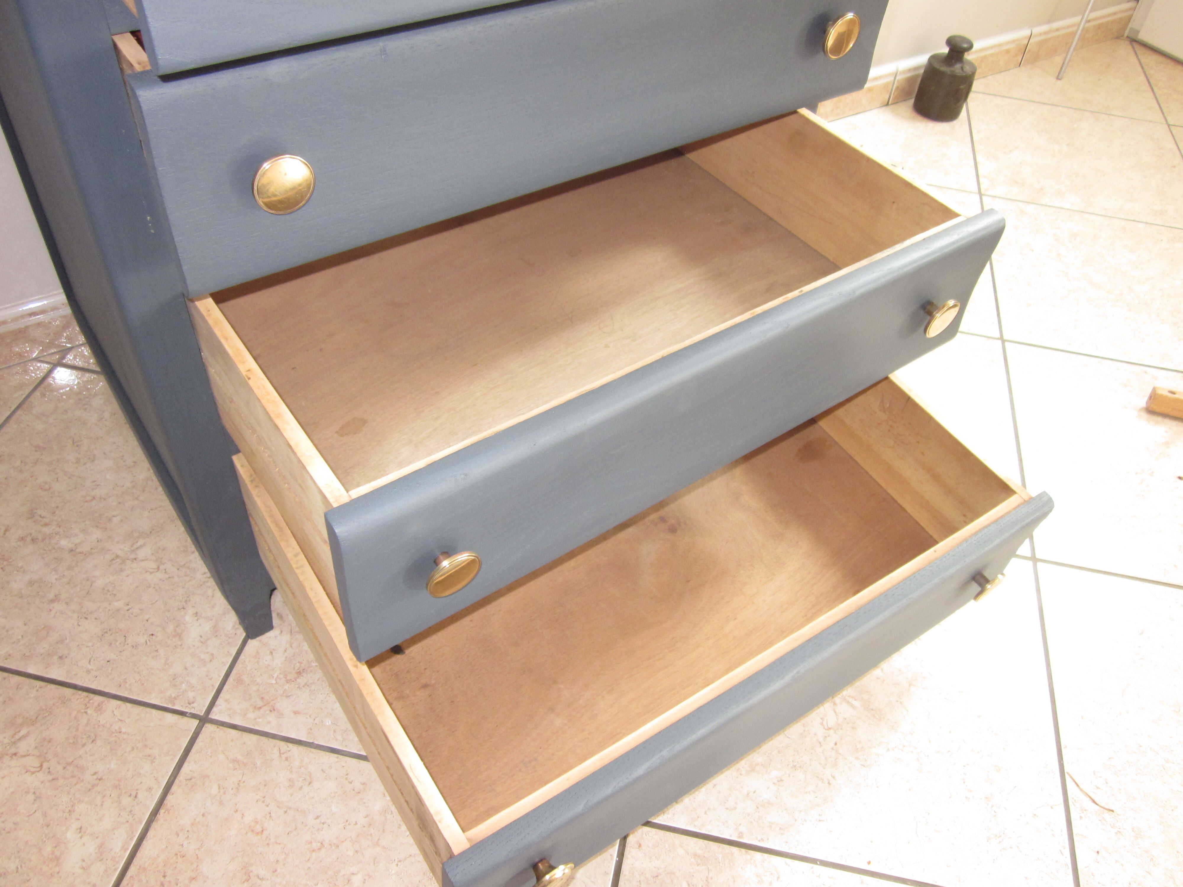 anthracite grey vintage dresser