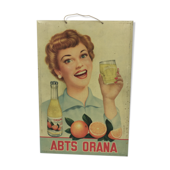 Plaque publicitaire ABTS Orana 1953