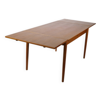 Table à manger extensible en teck de conception danoise, années 1960