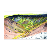 Monotype original retour d'islande, illustration