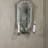 Pair of Venetian Murano Glass Wall Mirrors Circa 1900