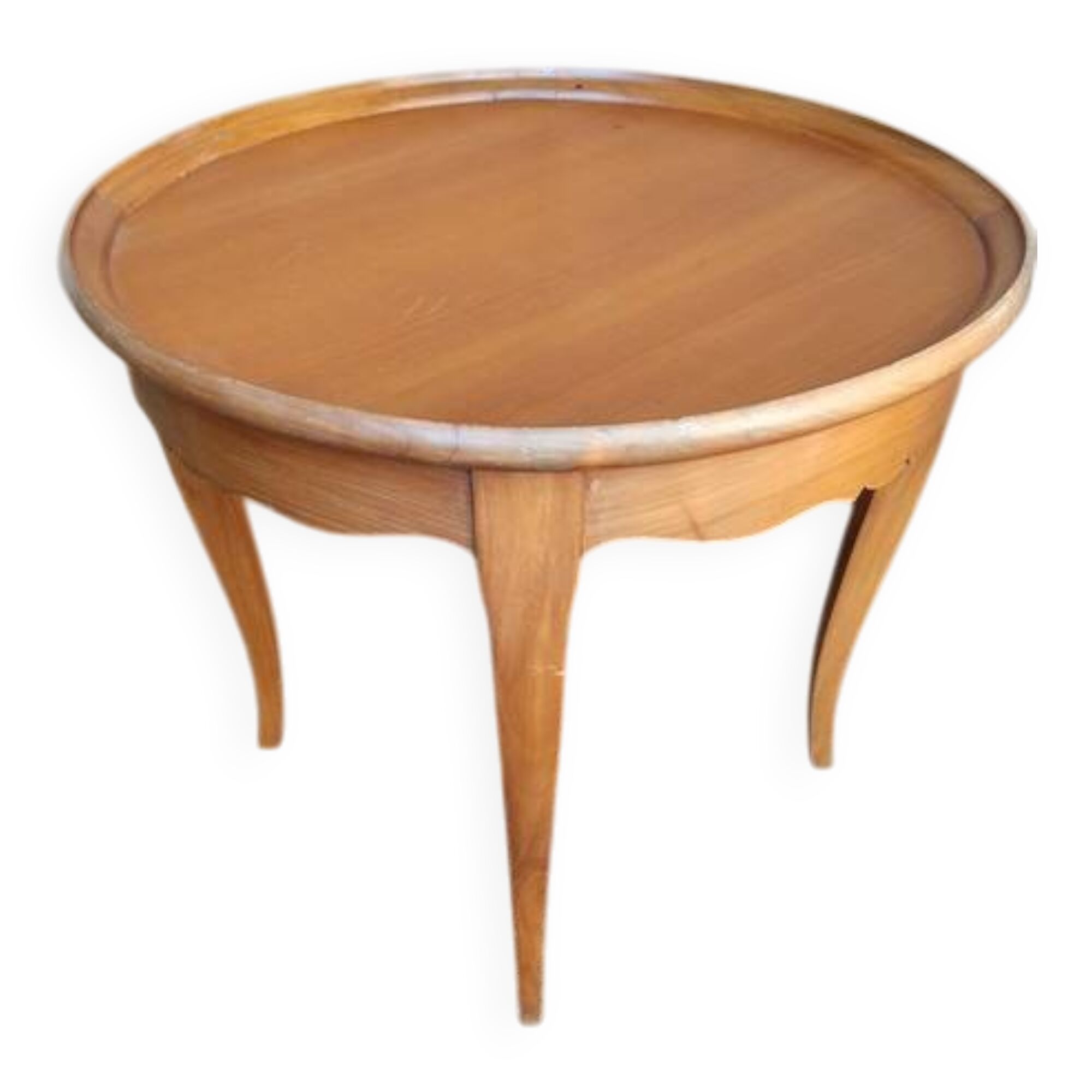 Art Deco style solid wood gueridon coffee table