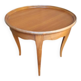 Art Deco style solid wood gueridon coffee table