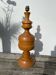 Grand pied de lampe en bois tourné 