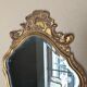 Golden wall mirror with gold leaf Deknudt - beveled ice - Louis XV style