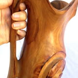 60s olive wood design pitcher