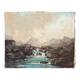 Painting "Mountain Torrent", Oil on canvas