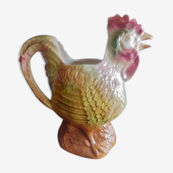Numbered dabbling rooster pitcher