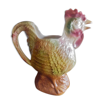 Numbered dabbling rooster pitcher