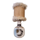 Openwork earthenware lamp