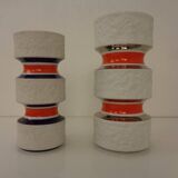 Space Age Op Art Vases from Royal KPM, 1960s, Set of 2