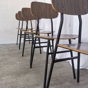 Vintage Industrial School Chairs - STOL Kamnik - 70s Yugoslavia - Set of 6
