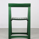 Vintage green folding chair