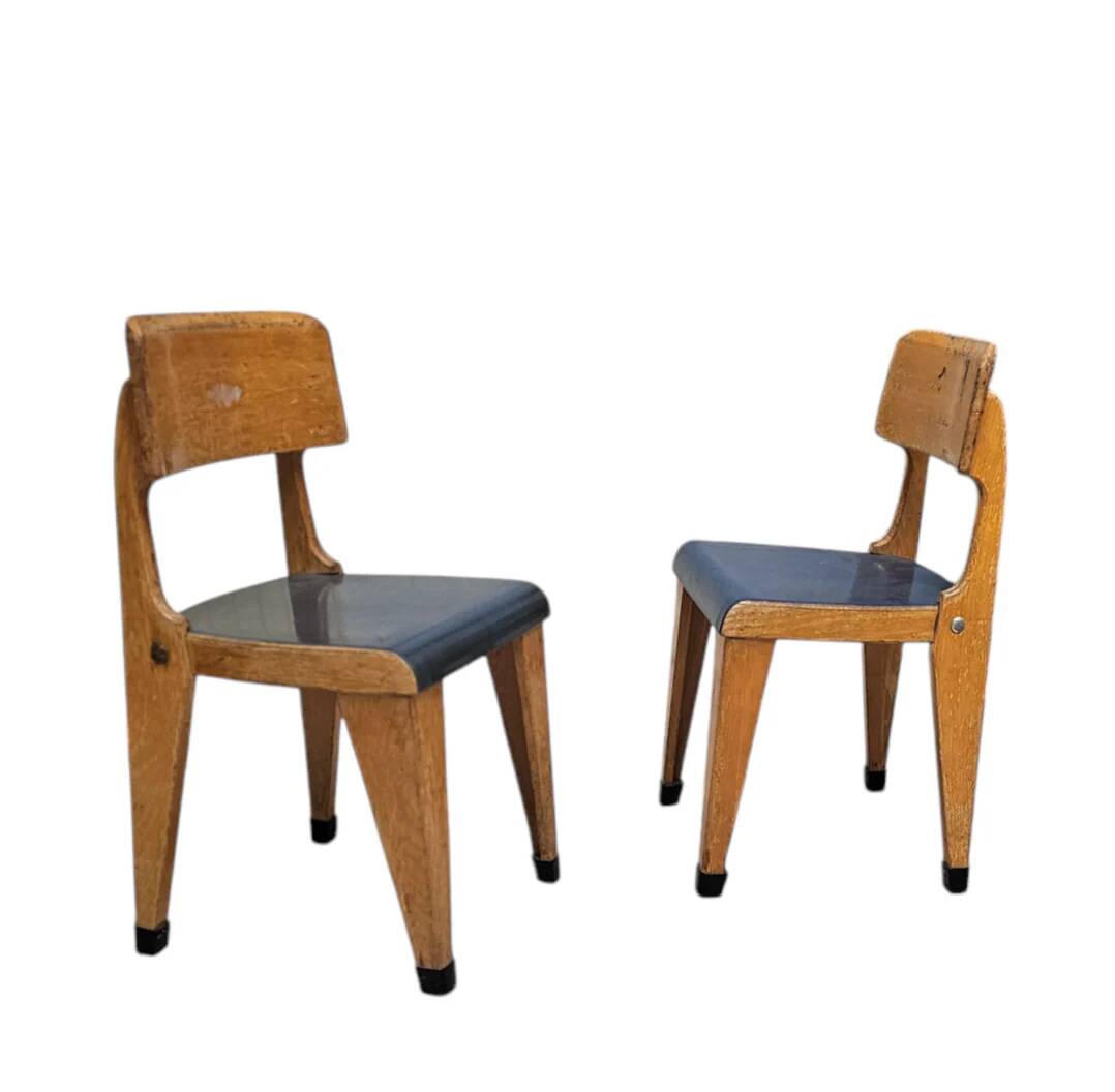 2 x kids chair 1950s, original design Zabo kids chair