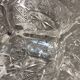 Aperitif dish or appetizer in vintage chiseled glass
