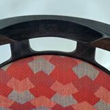 Vintage Argos armchair pair – Baumann – stained beech wood