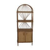 Vintage rattan shelf
