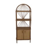 Etagère vintage en rotin
