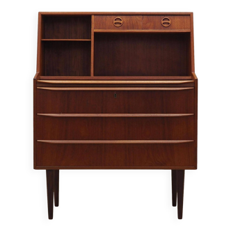 Teak secretary, Danish design, 1970s, production: Denmark