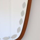 Miroir en teck, Suède, AB Nybrofabriken, Fröseke, 1960