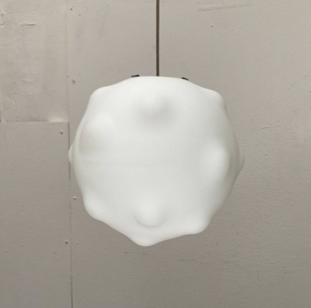 Glass suspension lamp Lampoon postmodern by Aldo Cibic for Foscarini