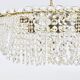 J.T. Kalmar Josef Frank 58" Zeppelin Crystal and Brass Chandelier, Vienna, 1950s
