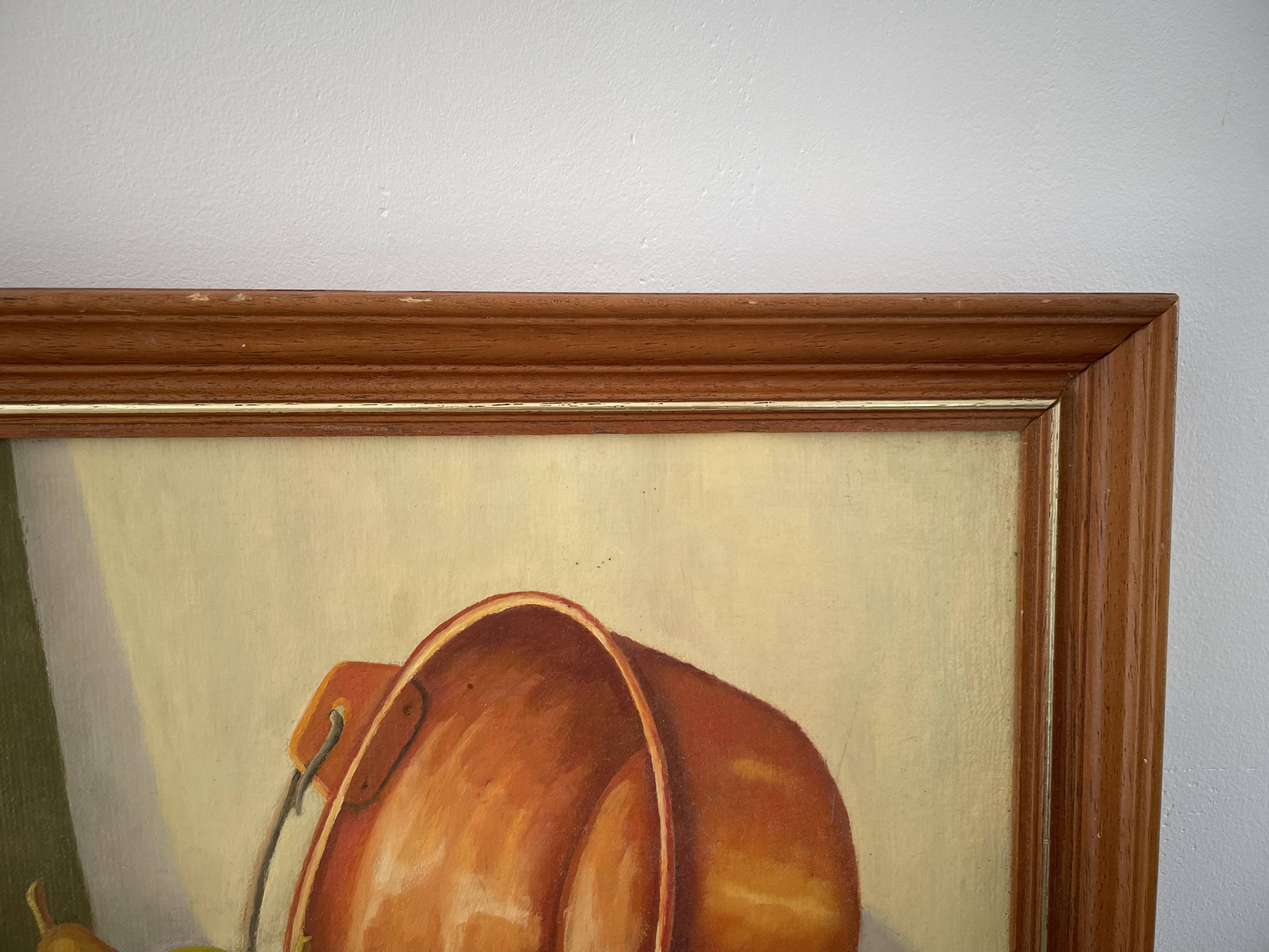 Tableau huile sur toile nature morte