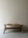 Large coffee table in Audoux style made of bamboo, rattan & ceramic, Italy 1970.