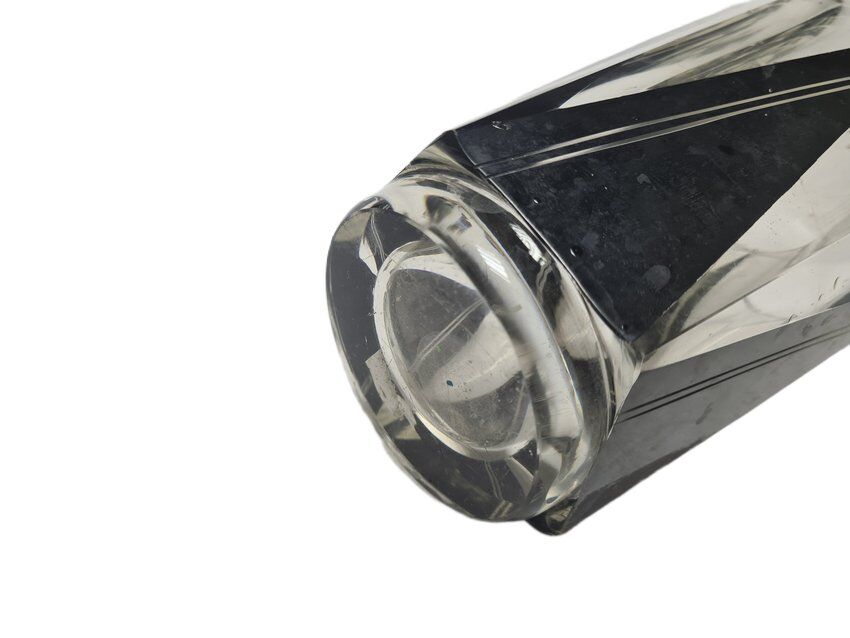 Art Deco glass carafe from Karel Palda, Czechoslovakia, 1930s