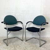 Set of 6 Onda chairs edition VITRA Design Mario Bellini