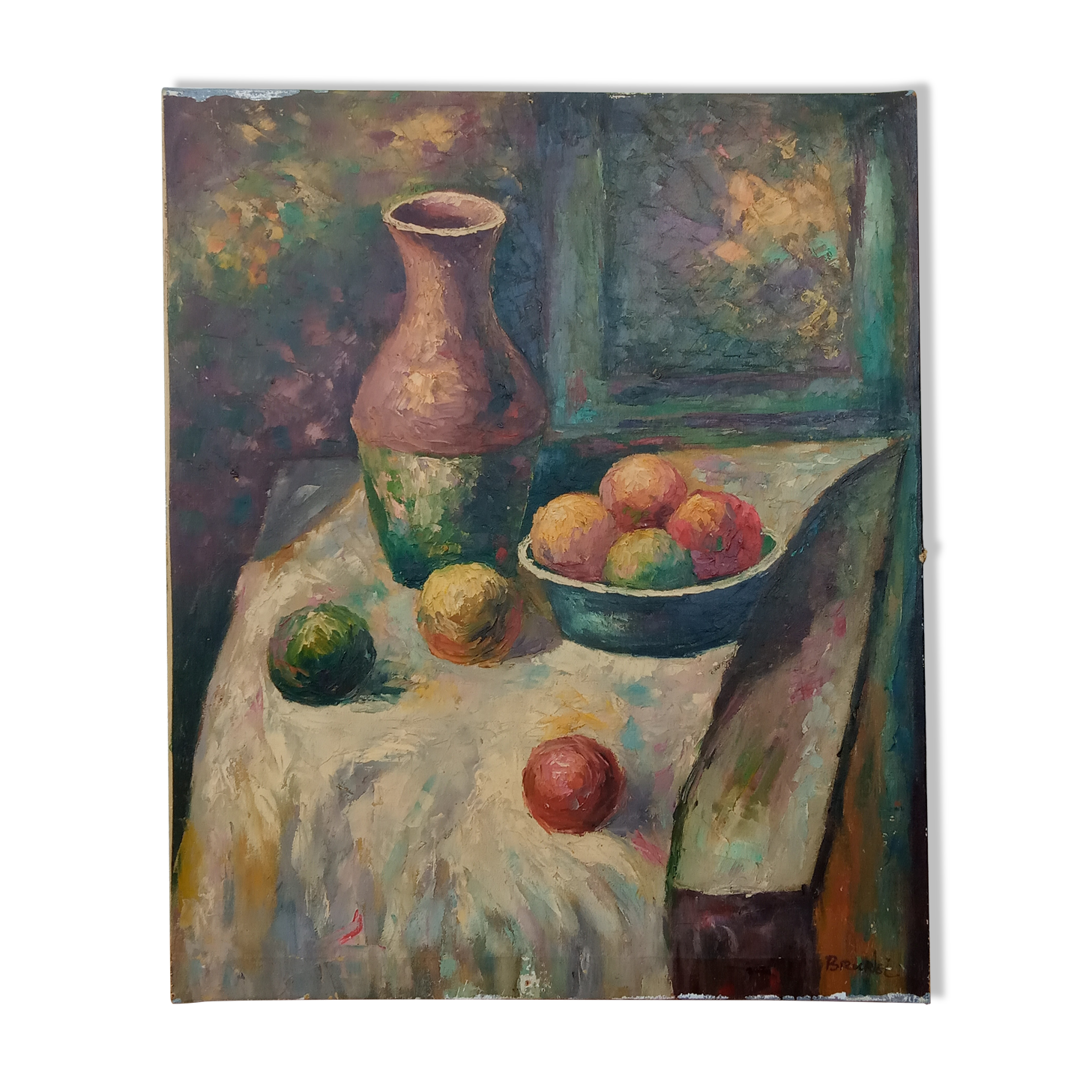 Still life oil on canvas, Brunel